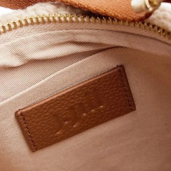 J.Jill Women's Crescent Sling Bag One Size Warm Natural - Picture 2 of 5